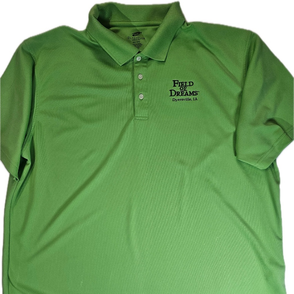Field of Dreams Polo Shirt Mens 2XL UltraClub‎ Cool & Dry Golf Dyersville Iowa